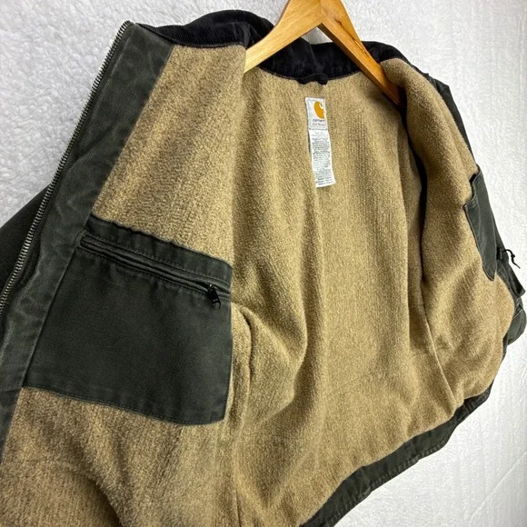 Carhartt Sandstone Ridge Coat Sherpa Lined Womens Medium WC061 MOS Moss Green - Picture 14 of 14